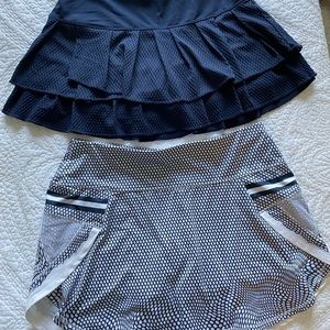 Lucky in Love tennis skirts sold as set size small